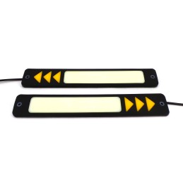 flexibla lampor DRL + riktningar COB LED 25 + 6W New