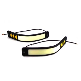 flexibla lampor DRL + riktningar COB LED 25 + 6W New