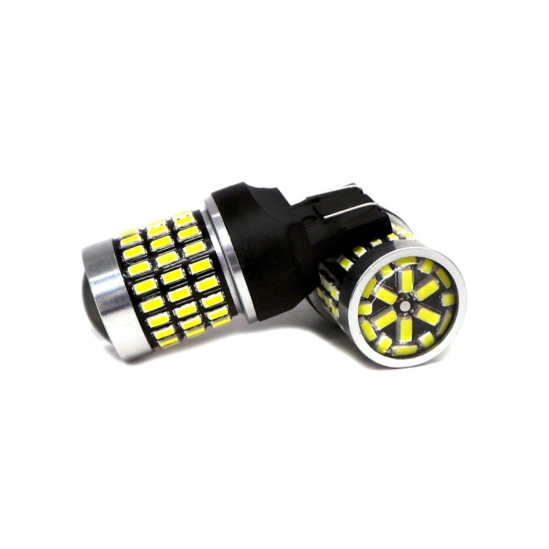 LED lampa 7443 12-24V CANBUS 2100lm vit med en lins