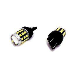 LED lampa 7443 12-24V CANBUS 1400lm vit med en lins