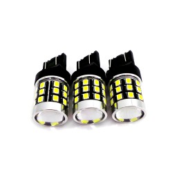 LED lampa 7443 12-24V CANBUS 1400lm vit med en lins