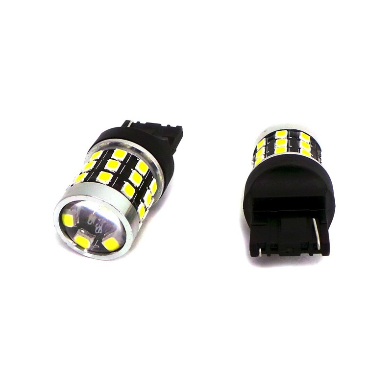 LED 7440 12-24V CANBUS 1400lm bec alb cu obiectiv