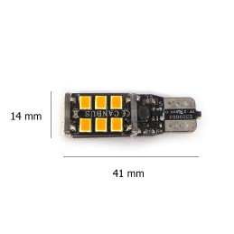 LED T10 10-18V 7W CANBUS Orange