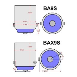 LED BAX9S 12V 4W CANBUS