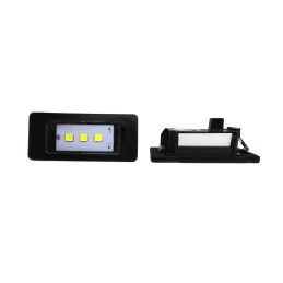 LED targhetta lampade 2x600lm, set di 2 nero