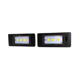 LED SPZ lampy 2x600lm, sada 2 černé
