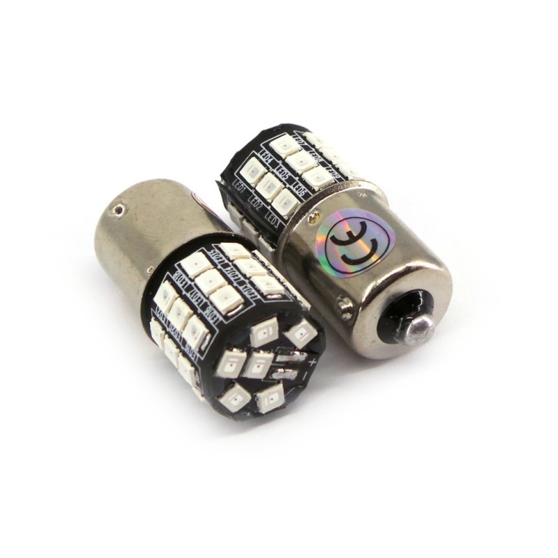 LED BA15S 12V CANBUS punainen