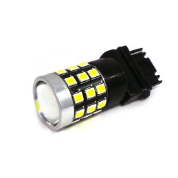 LED spuldze 3157 12-24V CANBUS 1400lm balta ar lēcu