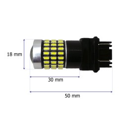 LED 3157 12-24V CANBUS 2100lm balta lemputė su lęšiu