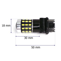 LED крушка 3156 12-24V CANBUS 1800lm бяла с леща