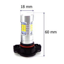 LED H16 12-24V CANBUS oranžová žiarovka