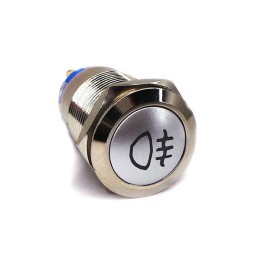 LED Nebelscheinwerfer Schalter 18mm Chrom