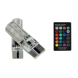 LED žárovky T10 12V RGB...