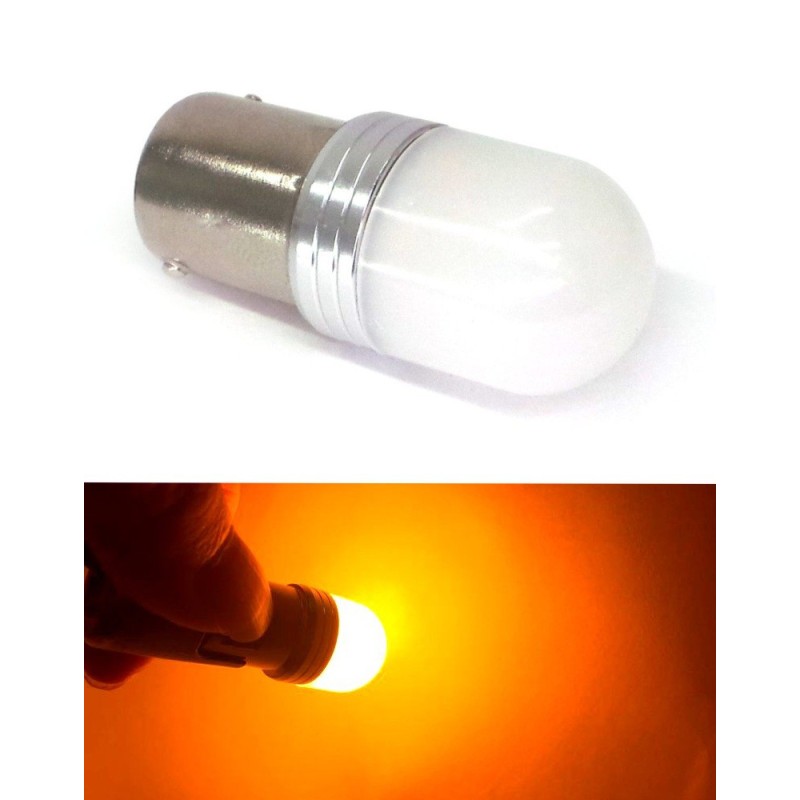 LED BA15S 12-24V CANBUS oranžinė