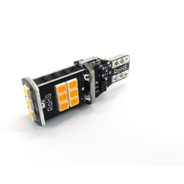 LED T15 12V 12W CANBUS oranž