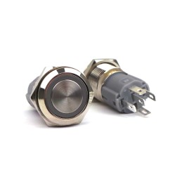 Interrupteur marche/arrêt, bouton de verrouillage LED 18mm