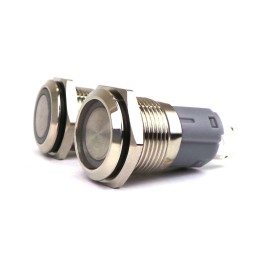 Interrupteur marche/arrêt, bouton de verrouillage LED 18mm