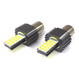 LED izzó PY21W, BAU15S 12-24 V CANBUS fehér új