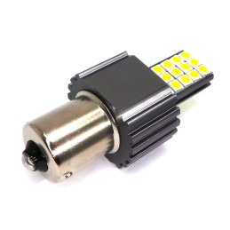 LED spuldze PY21W, BAU15S 12-24V CANBUS balta Jaunums
