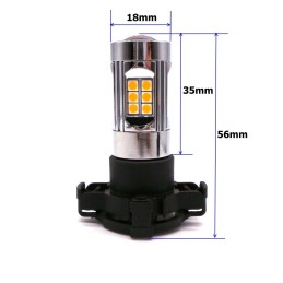 Ampoule LED PY24W 12V CANBUS orange fort