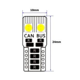 LED T10 12V-18V 3W CANBUS 320lm Glühbirne