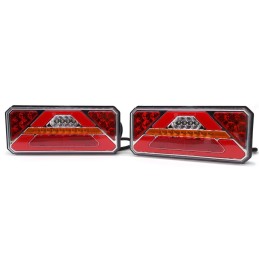 LED-kolmiovalaisin, dynaaminen L + R-suunta, 12-24V