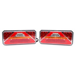 LED-kolmiovalaisin, dynaaminen L + R-suunta, 12-24V