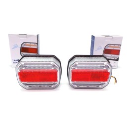 LED multifunkcionális lámpa, dinamikus L + R irány, 12-24 V