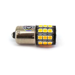 LED BAU15S 12V canbus portocaliu