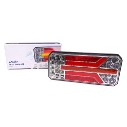 LED multifunktionell lampa, dynamisk L + R riktning, 12-24V