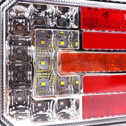 LED-monitoimivalaisin, dynaaminen L + R suunta, 12-24V