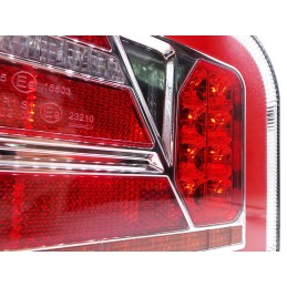 Stor triangel LED lampa, dynamisk L + R riktning, 12-24V