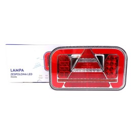 Stor triangel LED lampa, dynamisk L + R riktning, 12-24V