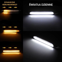 DRL FLEX LED-päiväajovalot + dynaamiset suunnat + WOW