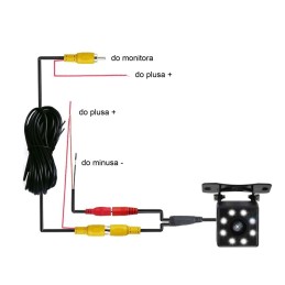 Cameră inversă, parcare zi / noapte IP68 140